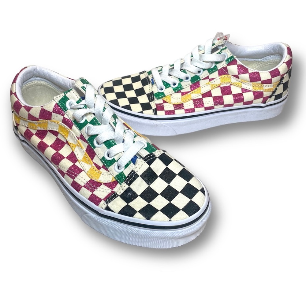 Vans Old Skool Glitter Check 'Mardi Gras' Edition Skate Shoes